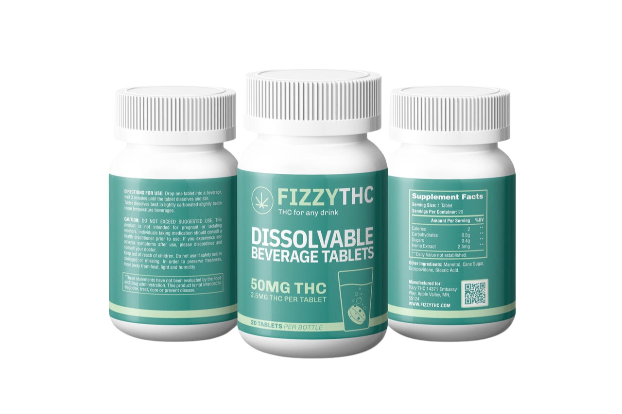 Dissolvable THC Beverage Tablets (50 mg)