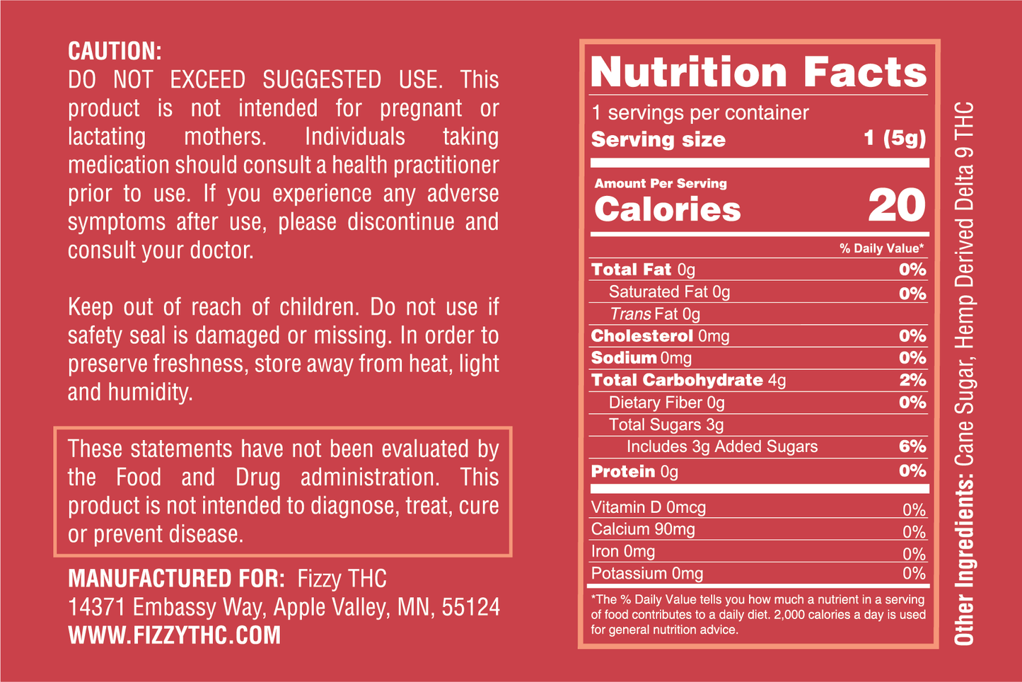 Strawberry THC Gummies (50 mg)