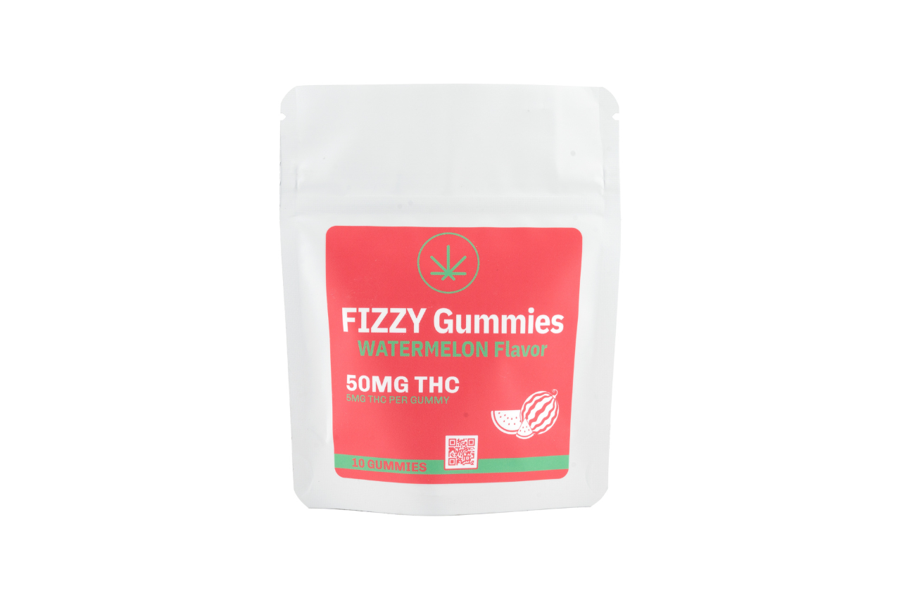 50 mg Watermelon Fizzy THC Gummies