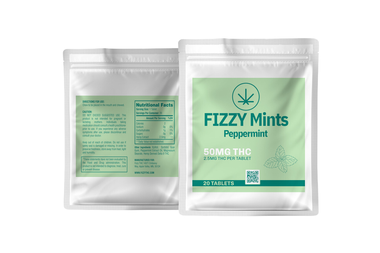 50 mg Fizzy THC Mints